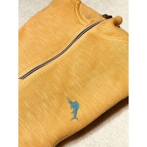 Tommy Bahama Half Zip Pullover New Cotton Blend Men's Relaxed Fit Size S/P NEW!!